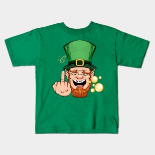 drunker beer elf patricks day Kids T-Shirt